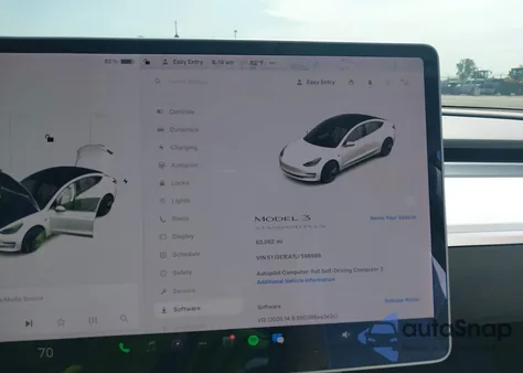 2020 Tesla Model 3 Standard Range Plus Rear-Wheel Drive/Standard Range Rear-Wheel Drive из США, поврежденный, VIN 5YJ3E1EA7LF598986